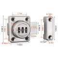 Mechanical Keyless Cabinet Lock, Swivel Drawer Lock Combination Lock, Combination Latch File Cabinet Lock (Silver).