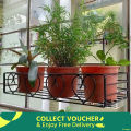Metal Grill Rack Hanging Planter Pot 24x8x4 inches -1 Pcs..