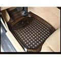 Clear transparent Diamond mat Universal coffee-black color PVC Rubber Car Floor foot Mats All Weather Protection.