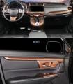 Accessories For Honda Crv 2017 2018 2019 2020 2021 Wood Grain Shift Gear Panel Car Cover Console Water Cup Holder Cover Trim. 