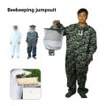 Beekeeping Bodysuit Safe Bee Keeper Outfit with Protective Round Veil Hood.