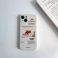 Fashion Off AIR Sports Shoes Brand Phone Case For Iphone11 13Pro Max 12 Mini 14 XS XR 15 7 8Plus SNEAKERS White Label BackCover. 
