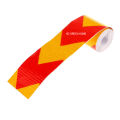 1M x Red-Gold Arrow Reflective Sticker Motorcycle Car Bumper Door Safety Reflective Tape.