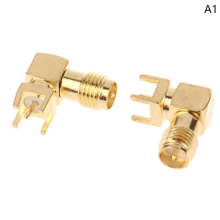 Innovative 2PCS RF Copper Connector Plug Socket SMA Female Jack Male Plug Adapter Solder Edge PCB Straight Right Angle Mount Tetuo