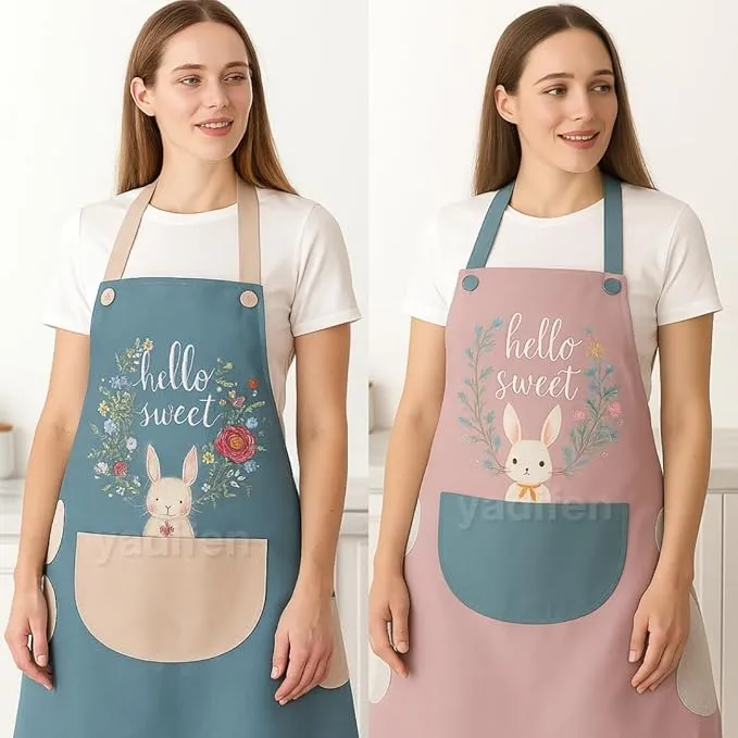 CHAMELI%20Kitchen%20Apron%20for%20Women%20with%20Big%20Front%20Pocket%20Hand-Wiping%20Waterproof%20Apron%20for%20Kitchen%20Unique%20Design%20Kitchen%20Accessories%20items%20for%20Home%20Cooking%20-%20Image%205