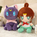 PP cotton Stuffed Doll Anime Sailor Moon Plush Toys Anime Goddess Girl Warrior Tsukino Usagi cartoon Doll for christmas gift. 