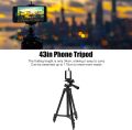 3120A Aluminum Alloy Tripod For Camera And Mobile (Black Colour) - Highest Performance. 