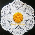 Awesome Designed Doily Handmade Crochet 100% Plate Mat Round 11+Inc. 