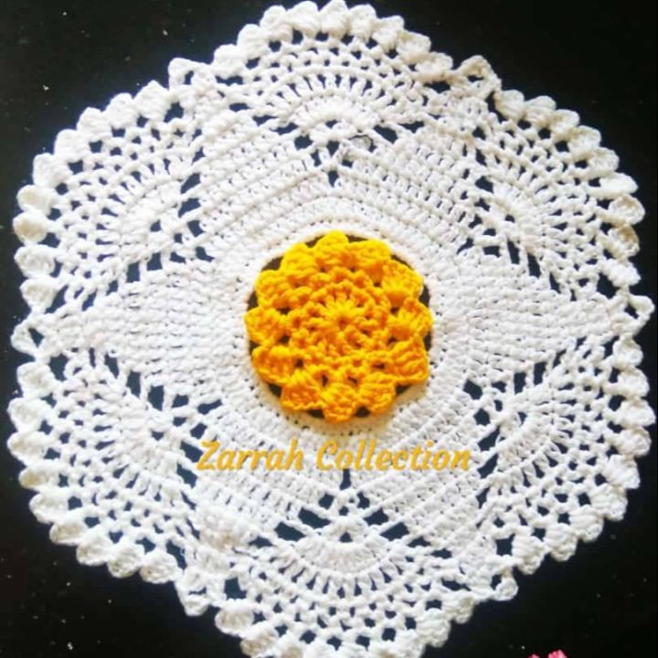 Awesome%20Designed%20Doily%20Handmade%20Crochet%20100%25%20Plate%20Mat%20Round%2011+Inc%20-%20Image%204