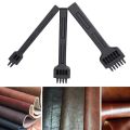 Leather Craft Tool Hand Hole Punches DIY Round Stitching Punch Sewing Stitching Punch Carving Work Saddle Set Spacing Punch Tool. 