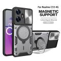 Magsafe Magnetic Camera Protect Case for Realme C55 C35 C33 C31 C30 C21Y C25Y Realme 10 Pro + 9 8 GT 3 Hybrid Metal Ring Cover. 