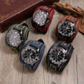 Manufacturer's direct sales of new high-end men's business watches, cross-border female student quartz watches, versatile belt watches. 