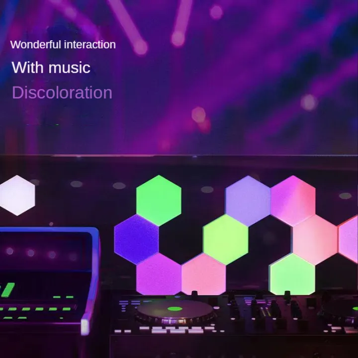 RGB%20Quantum%20LED%20DIY%20Wall%20E-Sports%20Ambience%20Light%20Intelligent%20Honeycomb%20Magic%20Color%20Pickup%20Rhythm%20Lamp%20-%20Image%203