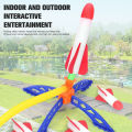 1Set Kid Air Rocket Foot Pump Launcher Toys Flash Rocket Launchers Pedal Games Outdoor Child Play Toy Kid Gift. 