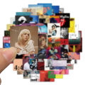 55PCS Music Album Cover Sticker Waterproof Decorative Decal Luggage Notebook Guitar Cup Sticker Wholesale. 
