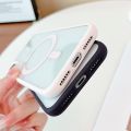 For Apple iPhone 11 PRO Transparent Magnetic Phone Case with Box for Magsafe Case For iPhone11 Pro Black Cases.