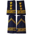Security Bach - security guard uniform Bach Epaulet , Shoulder Bach- Security Patch tag nameplate.