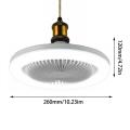 2 In 1 LED Ceiling Fan Modern Lamp White Light For Bedroom Decoration Lighting Ceiling Fan With Light Good Sleep Ultra-Quiet Fan. 