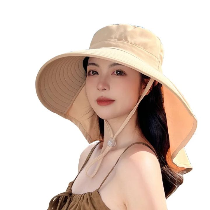 Fishing Hat Straw Hat With Design Under Brim Outdoor Sun Bucket