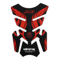 Universal Tank Pad Protector Sticker For Motorcycle Tank Protector Rubber pad - Monster Red. 