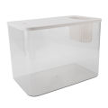 Small Fish Tank Plastic Clear Micro Landscape Desktop Aquarium For Goldfish. 