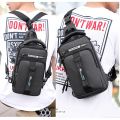 SUUTOOP Men Multifunction USB Shoulder Bag Crossbody Cross Body Sling Chest Bags Waterproof Travel Pack Messenger Pack For Male. 
