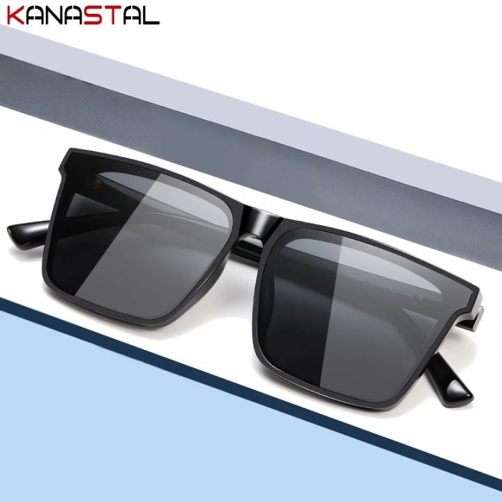 Men Women Polarized Sunglasses UV400 Multi Size Sun Glasses TR Square Big Eyeglasses Frame Travel Driving Fishing Shade Eyewear