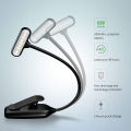Delicate product LED Book Lights, Rechargeable Clip On Light, 3 Lighting Modes, 9 LEDs, Eye Protection Reading Lamp, up to 40 Hours Reading - Perfect for Reading-Black. 