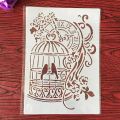 Stencil for Wall & Fashion Painting Template 10in by 8in..