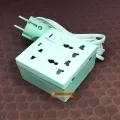Handmade 8pin 3 Port Multiplug Universal Socket and 100% Copper cable (Heavy Duty + Long lusting) - Multi Plug. 