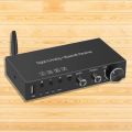 USB 192KHz DAC Digital to Analog Converter with Headphone Amplifier Built-in Bluetooth 5.0 Receiver Music Player. 