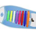 RHS Online Colored No Tie Elastic Shoe Laces 100% Silicone Trainers Adult Shoelaces.