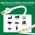 Cat 8 Ethernet Cable 40Gbps 2000MHz High Speed Rj45 Internet Network Cable 5M 10M 15M 20M 30M Shielded Patch Cable Cat8 Lan Cord. 