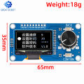 【Bestseller】 BS 0.96/1.3 inch White Blue oled display screen combined with EC11 rotary encoder module IIC interface for arduino. 