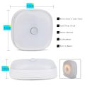 【Cathery Baby Store】Cute Mini Square PIR Motion Sensor LED Night Light 1.5V AAA Battery Useful Closet Warm White PIR Sensor Lighting.