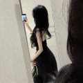Sweet Cool Style Backless Slim Fit One-Piece Vest Top Korean Style High Waist Wide Leg Straight Suit Pants Hot Girl Summer Suit for Women.