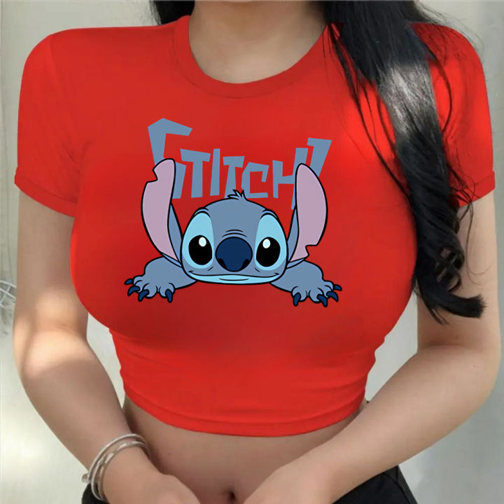 Disney%20Cartoon%20Women%20Tops%20Stich%20Crop%20Top%20Fashion%20T-shirts%20Lilo%20Stitch%20Kawaii%20Tshirts%20Cute%20Print%20Casual%20Men%20T-shirt%20Ladies%20Blouse%20-%20Image%203