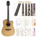New PVC Guitar Fretboard Sticker Guitarra Accessories DIY Bass Inlay Decal Electric Guitar Parts Instrument Decorations Fingerboard Sticker Guitar Bass.