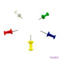 [huite]Color Random Push Pin Plastic Assorted Pack School Painting Drawing Notice Cork Felt Board Thumbtack. 