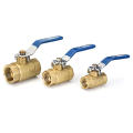 TMOK TK201 1/2" 3/4" 1" Female Brass Two Piece Full Port Thread Ball Valves with Vinyl Handle-1/2inch. 