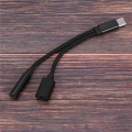 2X 2 in 1 Type C Headphone Adapter USB C Splitter Jack AUX Audio Charging Converter for. 
