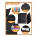File Organizer Expanding File Folder, 13 Pockets , A4 Letter Size Paper Document Receipt Folder for Classroom, Home. 
