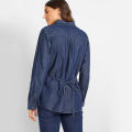 Blue Long Sleeve Denim Shirt for Women (CT-11). 