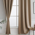 Solid Brown Curtains for Living Room Bedroom Window Curtain for Hall Door Tende Blinds Drapes Elegant Cortinas Ins Rideaux Panel.