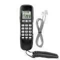 【Bestselling Product】 with core mini wall phone LCD display + dual DTMF/FSK caller ID system call back function for home/office/hotel. 