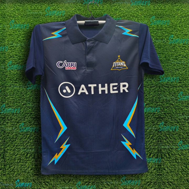 Gujarat Titans Short Short Sleeve Collar Polo IPL Jersey For Men - GT IPL Jersey - Gujrat Jersey 2026/27
