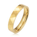Glory Men's 4mm 6mm 8mm Tungsten Carbide Ring 24k Gold Plated Domed Polished Finish Wedding Band. 