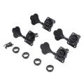 4Pcs Guitar Tuning Pegs Electric Bass Tuner Peg Guitar Open Gear Tuning Pegs Machine Heads for Fender Jazz Bass Guitar Black. 