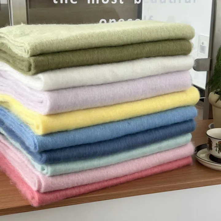 Korean%20ins%20labeling%20solid%20color%20mohair%20scarf,%20women's%20new%20candy%20color%20macaron%20color,%20autumn%20and%20winter%20thickened%20and%20widened%20drape%20-%20Image%203