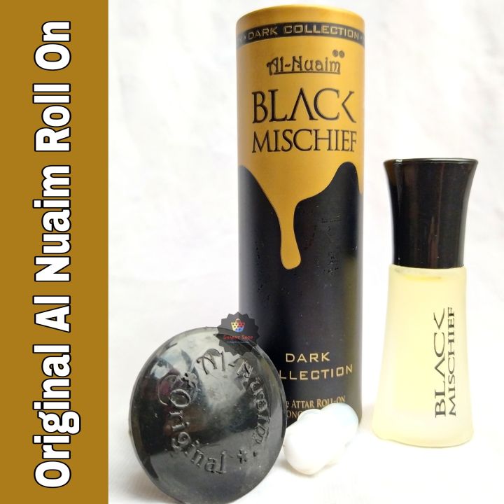 Al%20Nuaim%20Black%20Mischief%20Roll%20On%20Attar%20Non%20Alcoholic%20Long%20Lasting%20Perfume%20-%206ml%20-%20Image%202